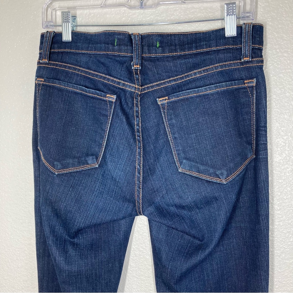 J Brand Womens Boot Cut Denim Jeans Dark Wash 27 Cotton Mid Rise 32" inseam - Picture 12 of 16